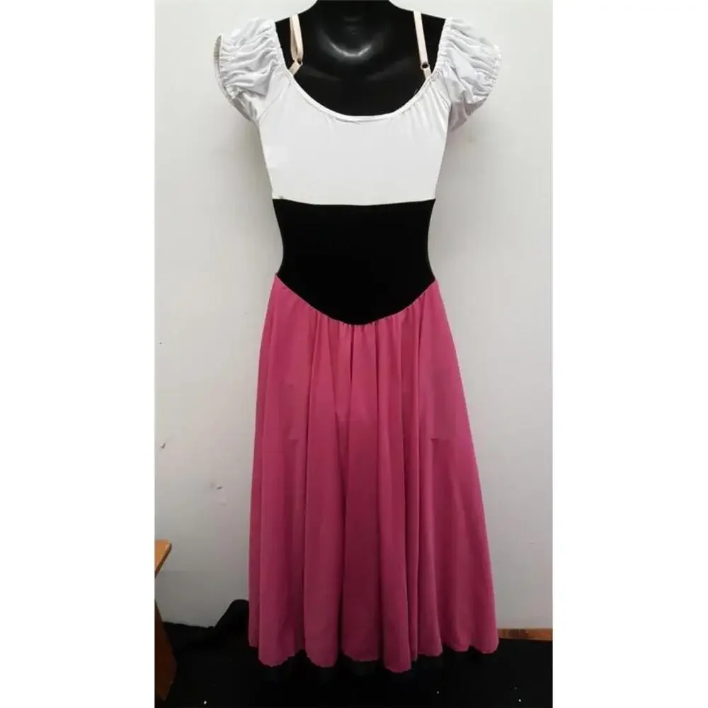 Pre-Owned Dance Costume Medium Child Pink Curtain Call C289 Ballet Pointe Lyric